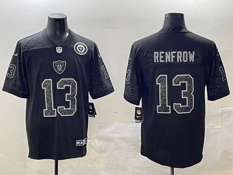Men Oakland Raiders #13 Renfrow 2025 Nike Black RFLCTV Limited NFL Jersey style 3->new york yankees->MLB Jersey